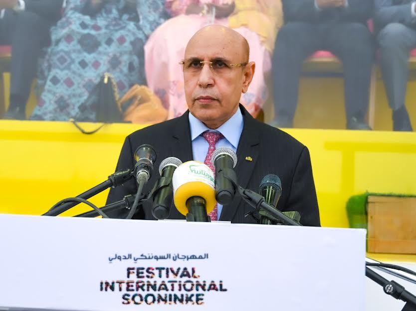 Le Président de la République, Mohamed Ould Cheikh El  Ghazouani : la vedette du FISO 2023
