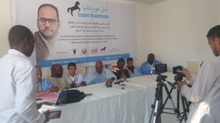 Les ex prétendants la mairie du Ksar derrière le candidat de la coalition « Espoir Mauritanie »