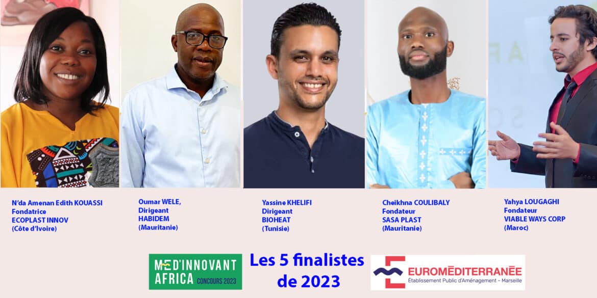 Découvrez les 5 finalistes africains des 175 candidatures, issues d’une vingtaine de pays, du concours Med’Innovant Africa 2023