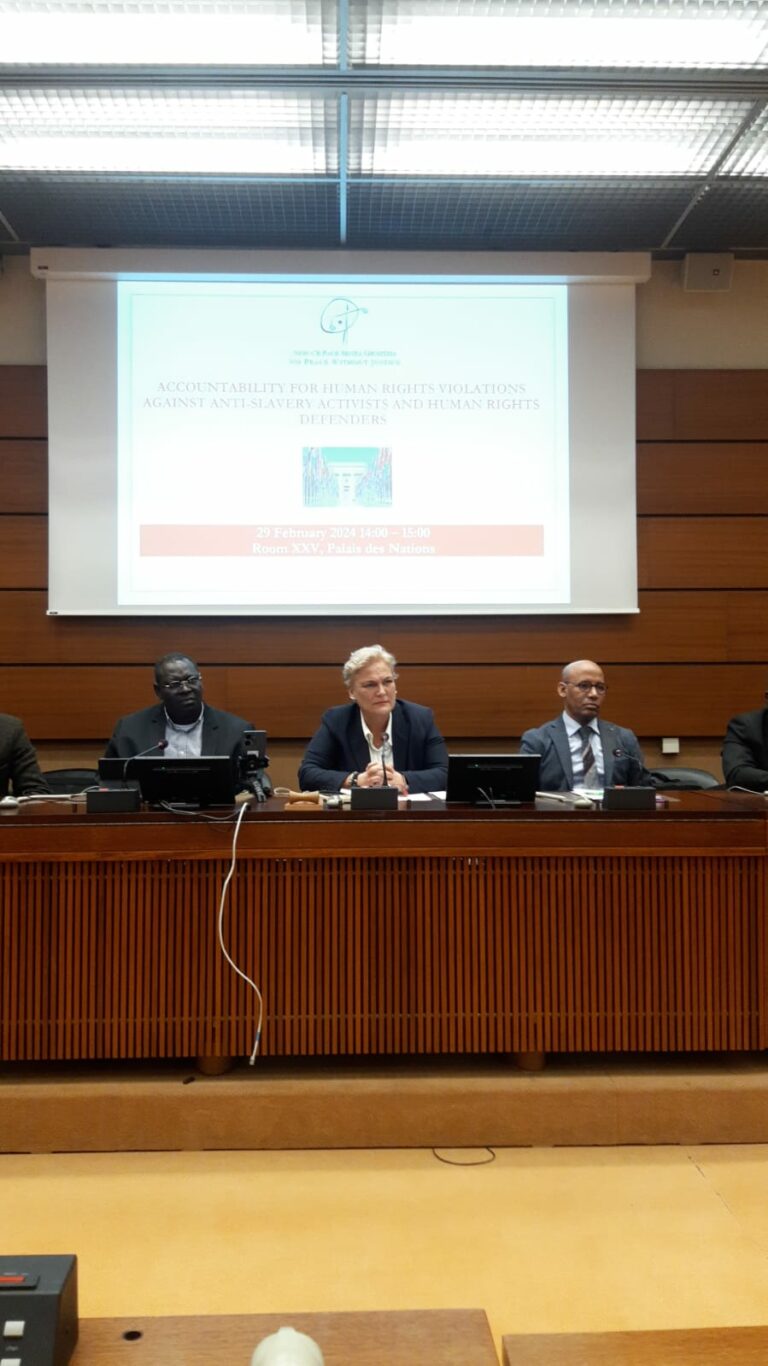 Mauritanie : Le discours de Diko Hanoune lors de l’événement du 29 février 2024 à Genève devant le parterre mondial