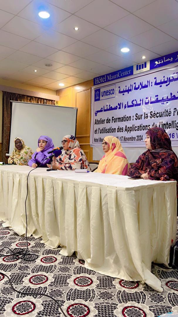 L’intelligence artificielle au menu d’un atelier de formation organisé par L’Union des femmes des Médias de Mauritanie. 